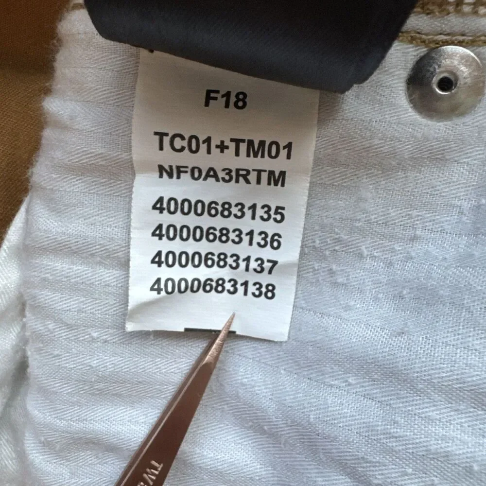 The North Face Pants Mens 34 Tan Chino Flat Front Straight Leg Hiking